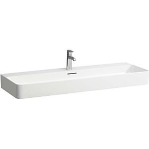 LAUFEN Val washbasin H8102890001041 with overflow, with 2000 tap hole, white, 120x42cm, can be built under