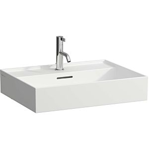 LAUFEN Kartell washbasin H8103337571041 , 60x46cm, matt white, with overflow &amp; tap hole, sapphire ceramic