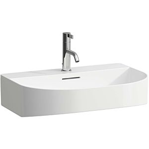 LAUFEN Sonar washbasin H8103427571581 under, without overflow, with 3 tap holes, matt white