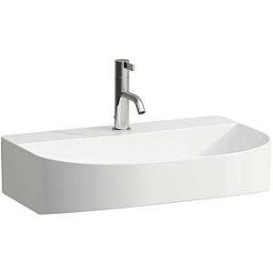 LAUFEN Sonar lavabo H8103427571561 sous, sans trop - plein, avec 2000 trou du robinet, blanc mat