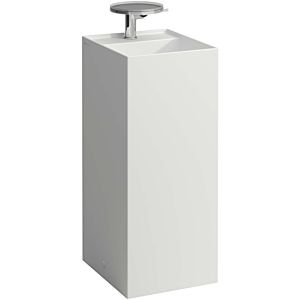 LAUFEN Kartell washbasin H8113317571581 37.5x43.5x90cm, free-standing, without overflow, 3 tap holes, matt white