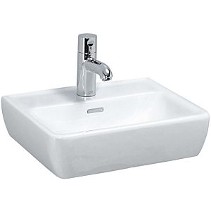 LAUFEN Pro a H8119510371041 Cloakroom basin built under, with overflow, 2000 tap hole, manhattan