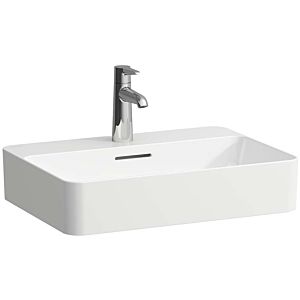 Laufen Val vasque H8122847571081 55x40cm, blanc mat, avec trop-plein, 3 trous pour robinet