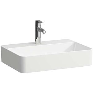 Laufen Val lavabo H8122844001561 55x40cm, blanc LCC, sans trop-plein, 1 trou pour robinet
