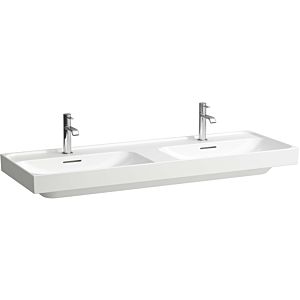 Laufen Meda double washbasin H8141120001041 130x46cm, built-under, with overflow, 1 tap hole, white