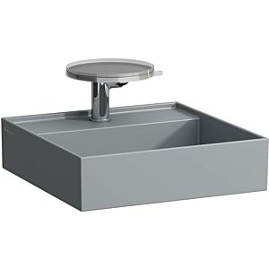 LAUFEN Kartell Cloakroom basin H8153317581121 46x46cm, without overflow, without tap hole, matt graphite