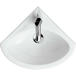 LAUFEN Pro B corner washbasin 8169580001041 44 x 38 cm, white, 2000 tap hole, with overflow