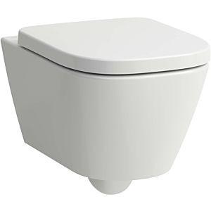 Laufen Meda wall-mounted toilet H8201107570001 36x54cm, rimless, matt white