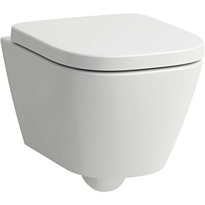 Laufen Meda wall-mounted toilet H8201137570001 36x49cm, rimless, matt white