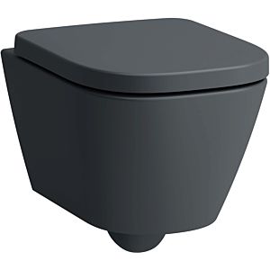 Laufen Meda WC suspendu H8201137580001 36x49cm, sans rebord, graphite mat