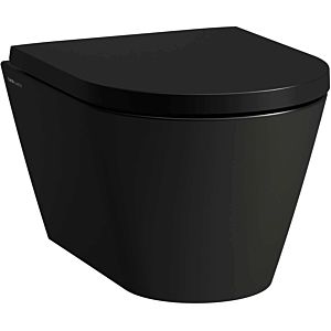 LAUFEN Kartell Wand-Tiefspül-WC H8203337160001 schwarz matt, spülrandlos, Form innen rund