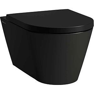 LAUFEN Kartell Wand-Tiefspül-WC H8203377160001 schwarz matt, spülrandlos, Form innen rund