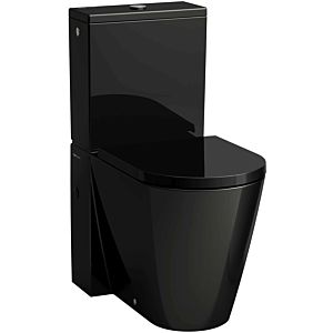 LAUFEN Kartell Stand-Tiefspül-WC H8243370200001 schwarz glänzend, spülrandlos, für Kombination, Form innen rund