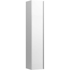 LAUFEN BASE für INO Hochschrank H4030311102611 35x16,5cm, 1 Tür, Scharnier links, Griff Aluminium eloxiert, weiß glänzend