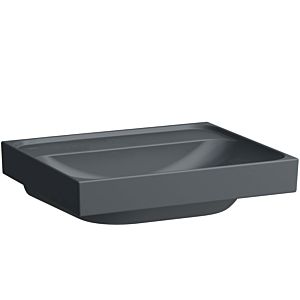 Laufen Meda countertop washbasin H8161127581121 55x46cm, without overflow, without tap hole, matt graphite