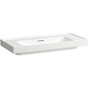 Laufen Meda countertop washbasin H8161197571091 100x46cm, with overflow, without tap hole, matt white