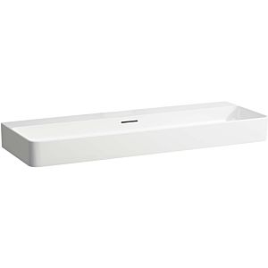 LAUFEN Val washbasin H8102890001091 with overflow, without tap hole, white, 120x42cm, can be built under