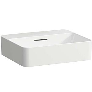 Laufen Val lavabo H8122800001091 45x38cm, blanc , avec trop-plein, sans trou pour robinet