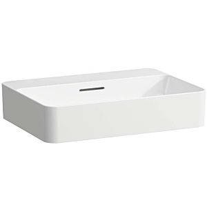 Laufen Val vasque lavabo H8122840001091 55x40cm, blanc , avec trop-plein, sans trou pour robinet