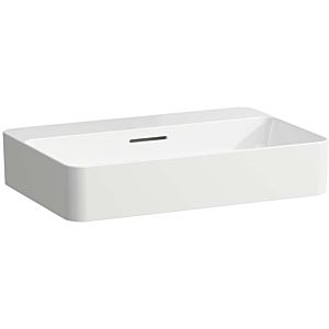 Laufen Val lavabo H8122854001091 60x40cm, blanc LCC, avec trop-plein, sans trou pour robinet