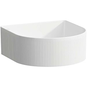 LAUFEN Sonar vasque H8123410001121 34x34cm, avec texture, sans trou pour robinet, sans trop-plein, blanc