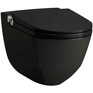 LAUFEN Cleanet Riva shower toilet H8206910200001 with toilet seat, rimless glossy black