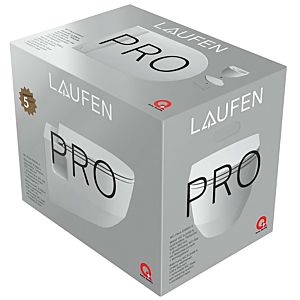 Laufen Pro Packs toilet with toilet seat H8669540000001 36x53cm, rimless, white