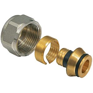 Multitubo Systems screw connection 19010 brass, 16 mm x 3/4&quot;, for Eurocone