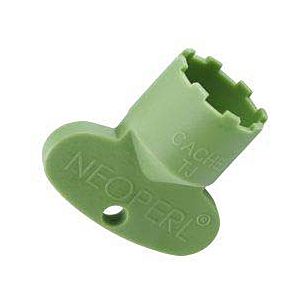 Neoperl cache service key 09915346 TJ / M 18.5x1, green, for mounting the aerator