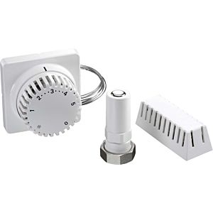 Oventrop Uni FH thermostat 1012395 7-28 degrés C, position zéro, blanc, avec capteur à distance, tube capillaire 2 m