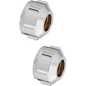 Oventrop Ofix CEP compression fitting 1016841 12mm, 2-way, for G 3/4 AG, nut nickel-plated