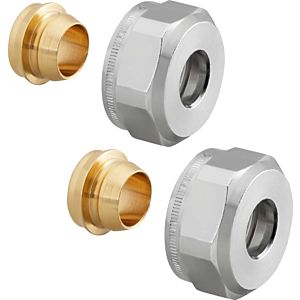 Oventrop Ofix CEP compression fitting 1016863 15mm, 2-way, nickel-plated brass, for copper pipes