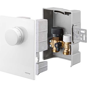 Oventrop Unibox return temperature control 1022733 white, with valve, thermostat and return Oventrop Unibox