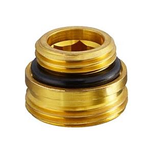Oventrop screw-in socket 1028252 1/2&quot;x3/4&quot; AG, raw brass, for Multiflex F