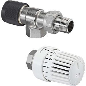 Oventrop return temperature limiter set 1028364 return axial valve and thermostat Uni RTLH
