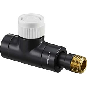 Oventrop series E thermostatic valve 1163132 straight, stepless presetting, DN 15, brass, anthracite