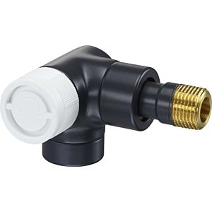 Oventrop series E thermostatic valve 1163432 angled corner, left, stepless presetting, DN 15, brass, anthracite