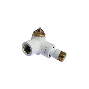 Oventrop thermostatic valve series E 1163462 2000 / 2 &quot;, angled corner, left, white