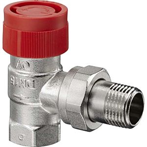 Oventrop series AF thermostatic valve 1180603 DN 10, corner, fine presetting, gunmetal / brass, nickel-plated