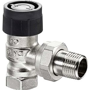 Oventrop series A thermostatic valve 1181003 DN 10, corner, nickel-plated brass