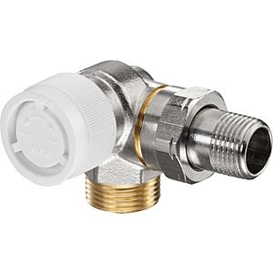 Oventrop series AV 9 thermostatic valve 1183446 G 3/4 AGxR 2000 / 2, angle / corner, left, nickel-plated brass