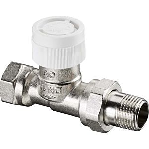 Oventrop series AV 9 thermostatic valve 1183808 DN 25, straight, nickel-plated brass