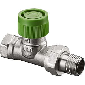 Oventrop AZ V series thermostatic valve 1187604 DN 15, straight, stepless presetting, nickel-plated brass