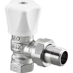 Oventrop series HRV manual regulating valve 1191504 2000 / 2 &quot;, corner, nickel-plated brass