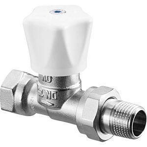 Oventrop HRV series manual regulating valve 1191603 3/8 &quot;, straight, nickel-plated brass