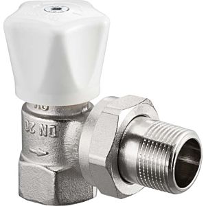 Oventrop HRV series manual regulating valve 1194503 3/8 &quot;, corner, shortened, nickel-plated brass