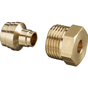 Brass compression fitting 10mm 2127652 for single-line filter and flexo block