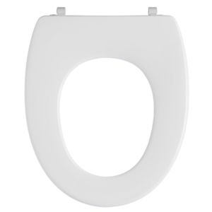 Pressalit WC-Sitz 211000-BU5999 weiß, ohne Deckel, Standard, Universalscharnier BU5, Edelstahl
