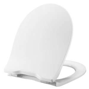 Pressalit Objecta Pro WC seat 990011-DF7999 fixed hinge DF7, Stainless Steel , white polygiene, with cover, standard