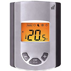 Purmo TempCo Digital Room Temperature Controller FAW0RWRFDVNC030 , 50/60Hz, electronic, 5-30°C